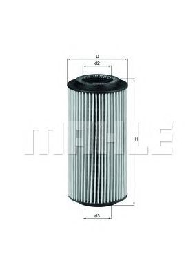 Фильтр масляный ДВС OX179D MAHLE