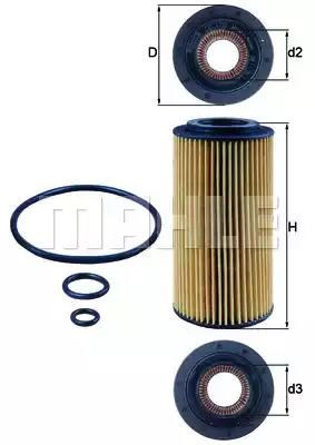 OX179D MAHLE Фильтр масляный купить в Чернигов