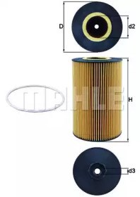 Масляный фильтр двигателя OX425D MAHLE