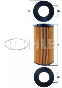 Фильтр масляный ДВС OX434D MAHLE