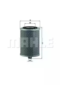 Маслофильтр OX71D MAHLE