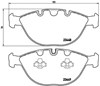 Колодки тормозные передние дисковые P06028 BREMBO