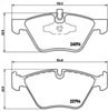 Колодки тормозные P06040 BREMBO