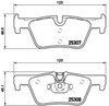 Колодки на тормоз задний дисковый P06071 BREMBO