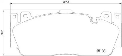 Колодки тормозные передние дисковые P06079 BREMBO