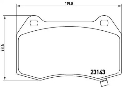 Колодки тормозные передние дисковые P09003 BREMBO