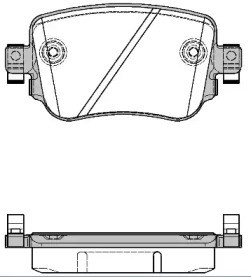 Комплект тормозных колодок P14493.08