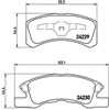 Колодки тормозные P16011 BREMBO