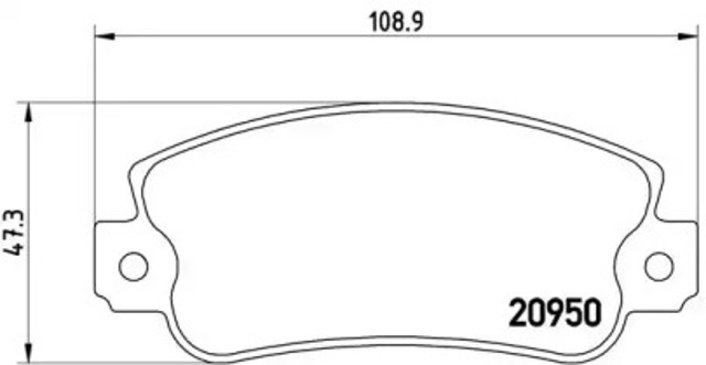 Колодки тормозные передние дисковые P23021 BREMBO