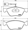 Колодки P23077 BREMBO