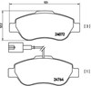 Колодки тормозные передние дисковые P23107 BREMBO