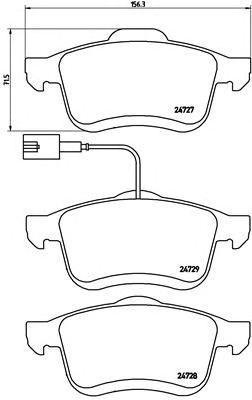 Колодки передние P23130 BREMBO
