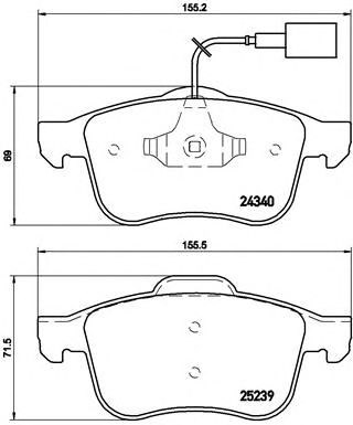 Тормозные колодки P23132 BREMBO