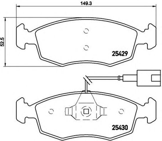 Колодки тормозные дисковые комплект P23138 BREMBO