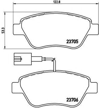 Колодки тормозные P23141 BREMBO
