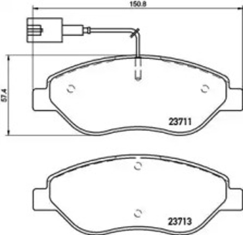 Колодки передние P23145 BREMBO