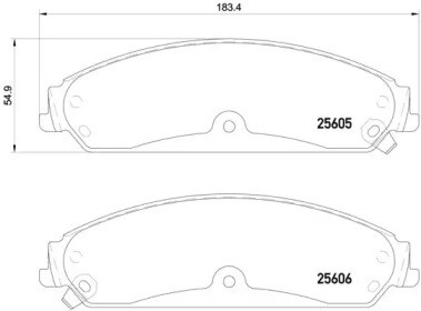 Колодки тормозные P23149 BREMBO