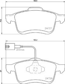 Колодки тормозные P23163 BREMBO