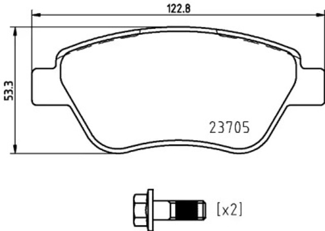 Колодки тормозные P23169 BREMBO