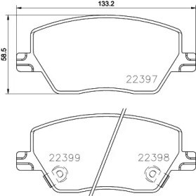 Колодки передние P23170 BREMBO