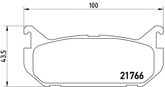 Задние колодки P24036 BREMBO