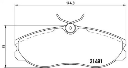 Колодки гальмівні передні, дискові P24039 Brembo