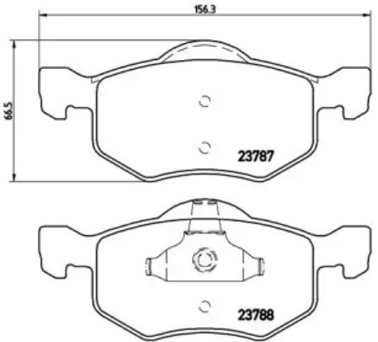 Колодки гальмівні передні, дискові P24056 Brembo