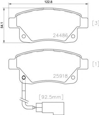 BREMBO P24066 Колодки тормозные задние дисковые в наличии Сумы