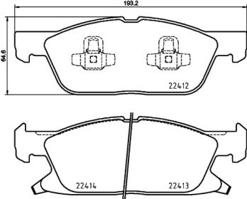 BREMBO P24188 Колодки тормозные передние дисковые в наличии Полтава