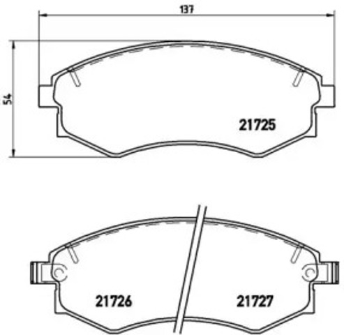 Колодки передние P30022 BREMBO