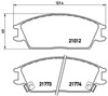 Колодки передние P30024 BREMBO