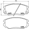 Передние тормозные колодки P30038 BREMBO