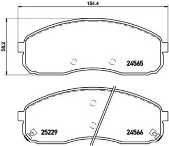 Передние тормозные колодки P30058 BREMBO