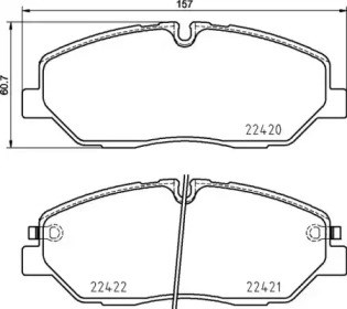 Колодки тормозные передние дисковые P30090 BREMBO
