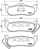 Колодки на тормоз задний дисковый P37011 BREMBO