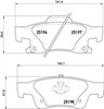 Колодки тормозные задние, дисковые P37016 BREMBO