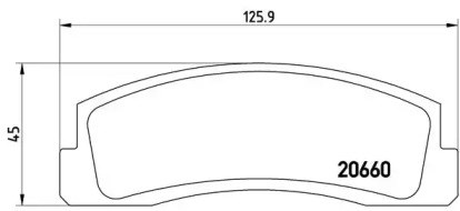 Колодки тормозные дисковые комплект P41002 BREMBO