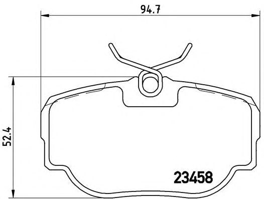 Колодки на тормоз задний дисковый P44009 BREMBO