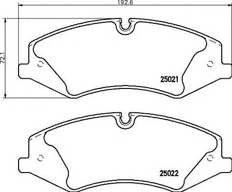 Колодки тормозные P44024 BREMBO