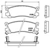 Комплект задних колодок P49025 BREMBO