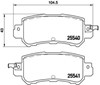 Колодки на тормоз задний дисковый P49047 BREMBO