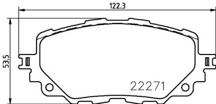 Колодки тормозные передние дисковые P49054 BREMBO
