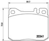 Передние тормозные колодки P50004 BREMBO