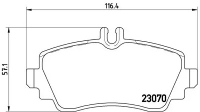 Колодки тормозные передние дисковые P50035 BREMBO