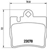 Задние дисковые колодки P50042 BREMBO