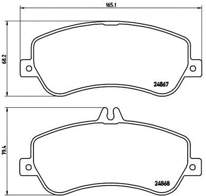 P50086 BREMBO Колодки тормозные передние дисковые купить в Львов