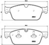 Колодки тормозные передние дисковые P50102 BREMBO