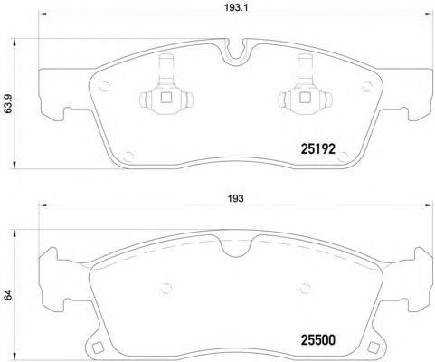 P50109 BREMBO Колодки тормозные передние дисковые купить в Тернополь