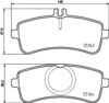 Колодки на тормоз задний дисковый P50132 BREMBO