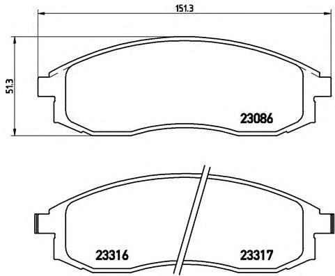 Колодки P54032 BREMBO